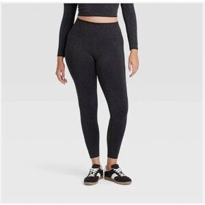Women's Lurex Seamless High-Rise Leggings - All In Motion Black 4X